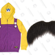 Wario Zip-Up Hoodie | $30-$80 | AmazonFake Mustache | $10 | Amazon